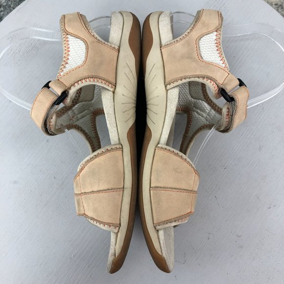 Propet Women's Size 8.5M Helen Tan Leather Hook & Loop Open Toe Sandals W0605 - Picture 10 of 14